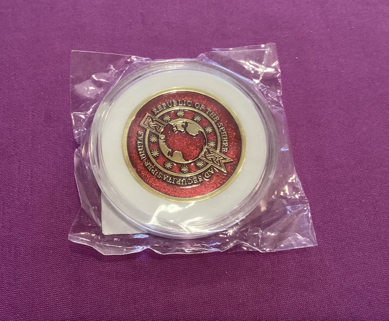Battletech Republic Of The Sphere Challenge Double-sided Coin Red Series