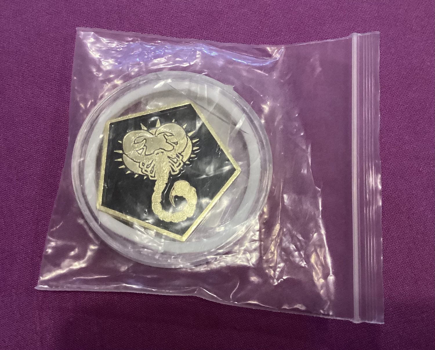 Clan Goliath Scorpion Double-sided Challenge Coin Black Series