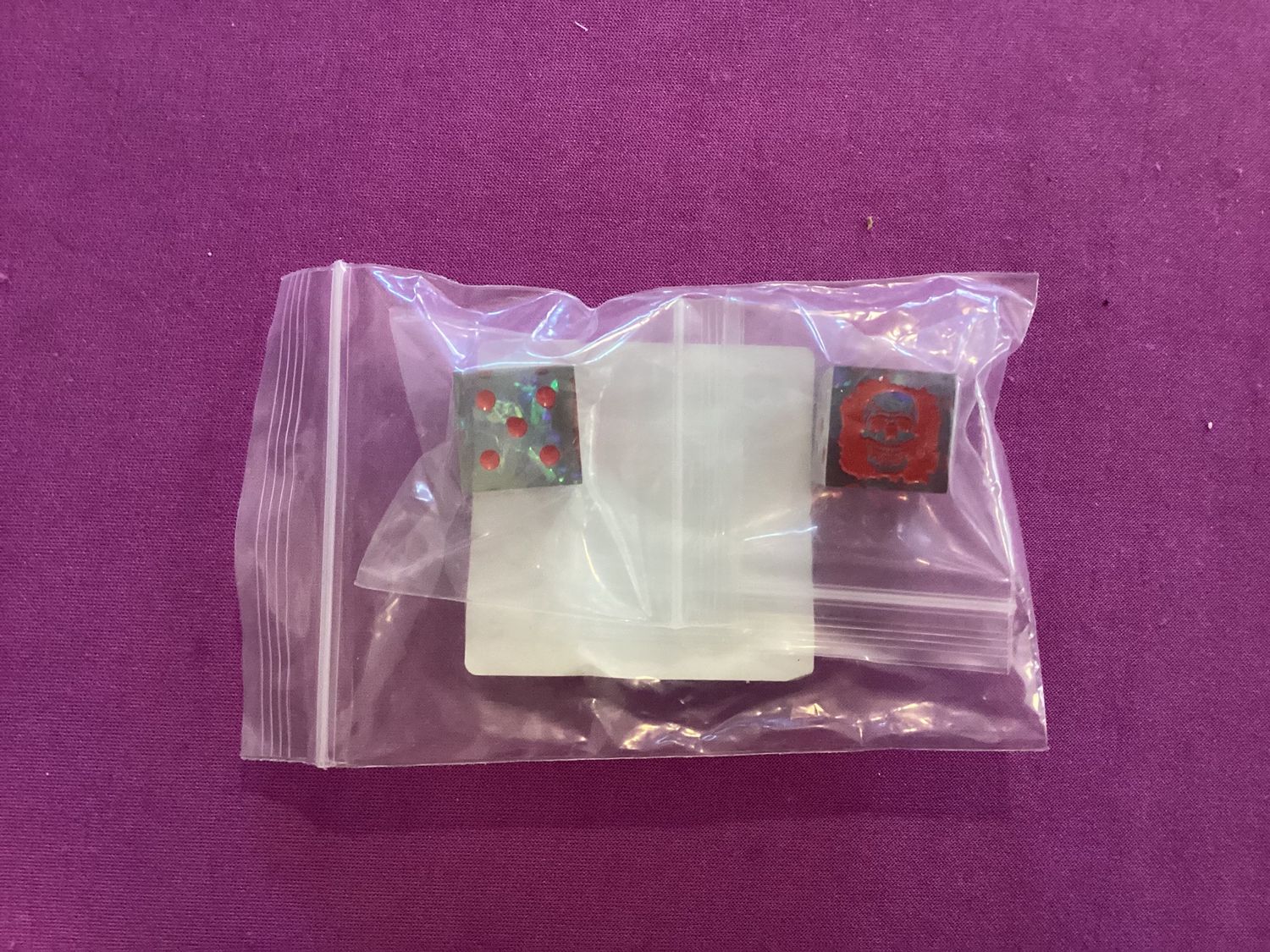 Laser Etched Gray Death Legion Dice Pair