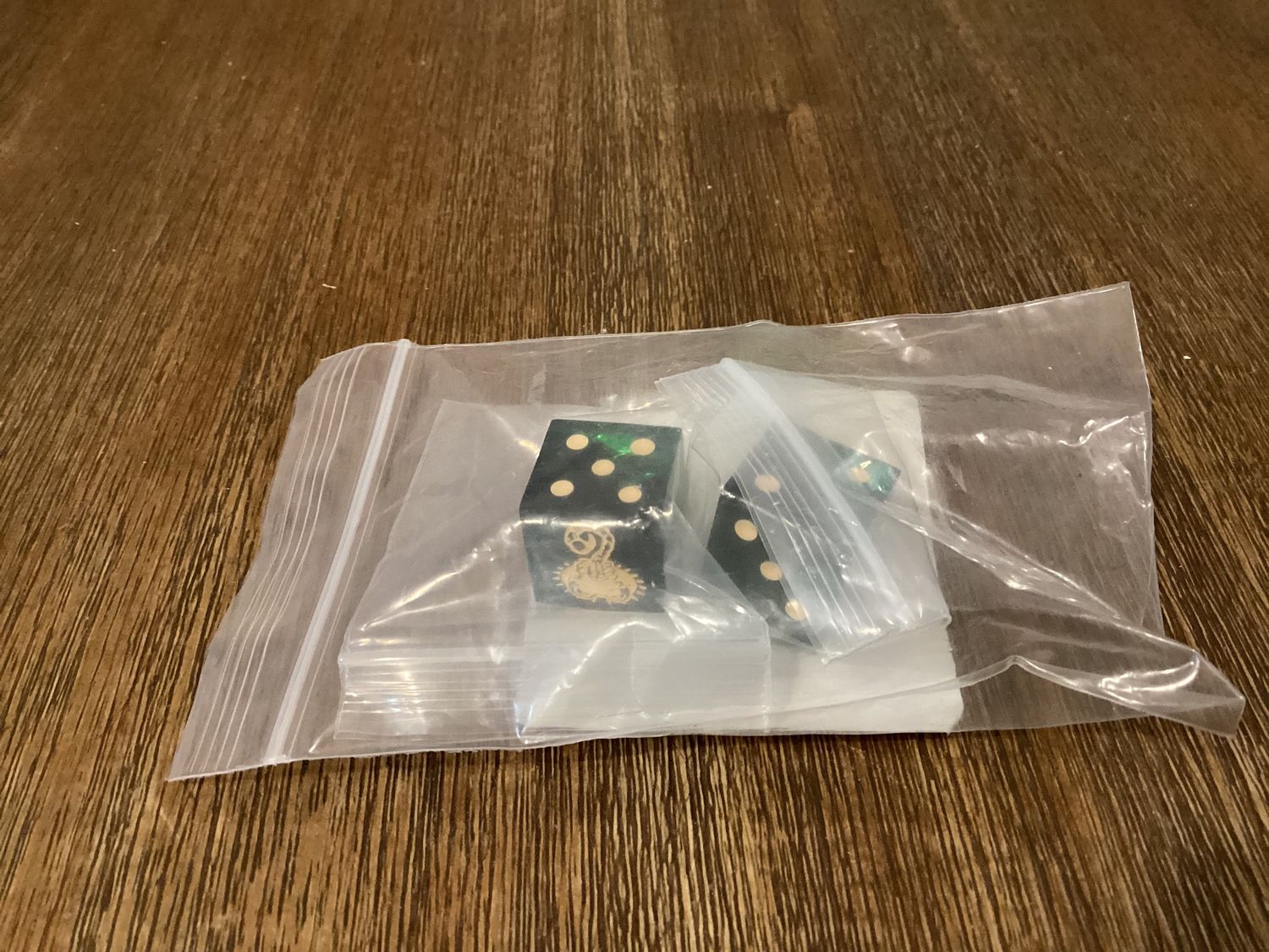 Laser Etched Clan Goliath Scorpion Dice Pair