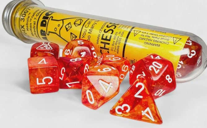 Lab Dice Nebula Molten White