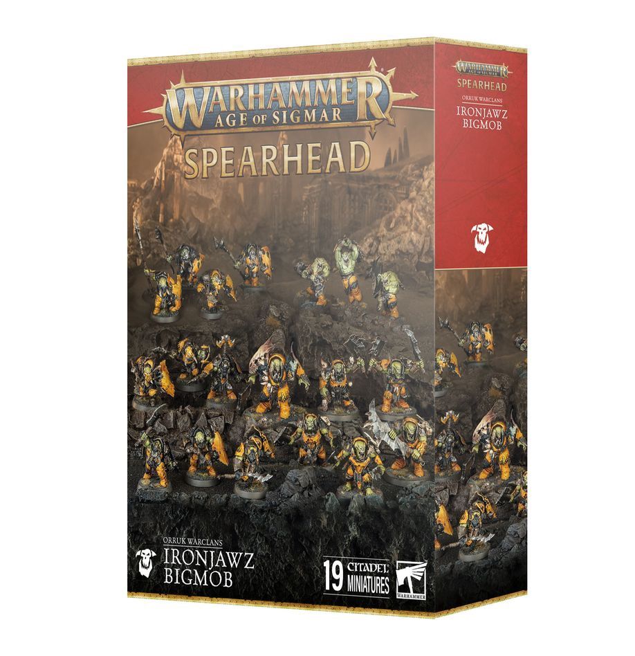 Age Of Sigmar Spearhead Orruk Warclans Ironjawz Bigmob