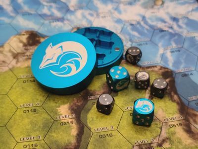 Battletech dice puck Clan Sea Fox