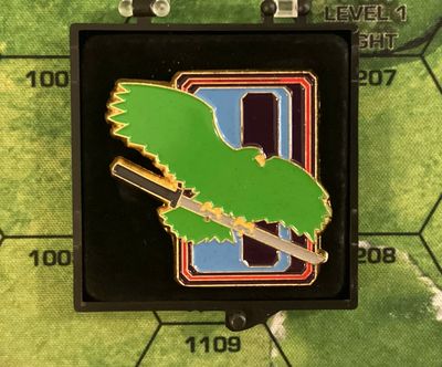 Battletech Clan Jade Falcon Enamel Pin