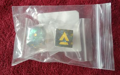 Battletech Logo Laser Etched Dice Pair 16mm