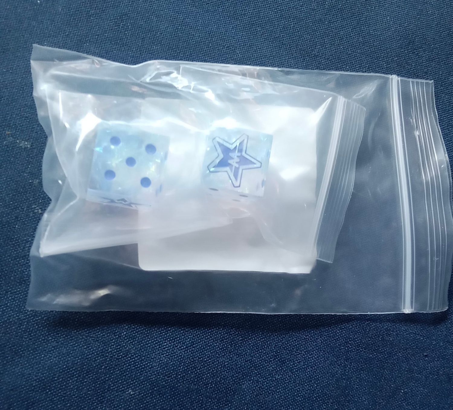 Laser Etched Waco Rangers Dice Pair