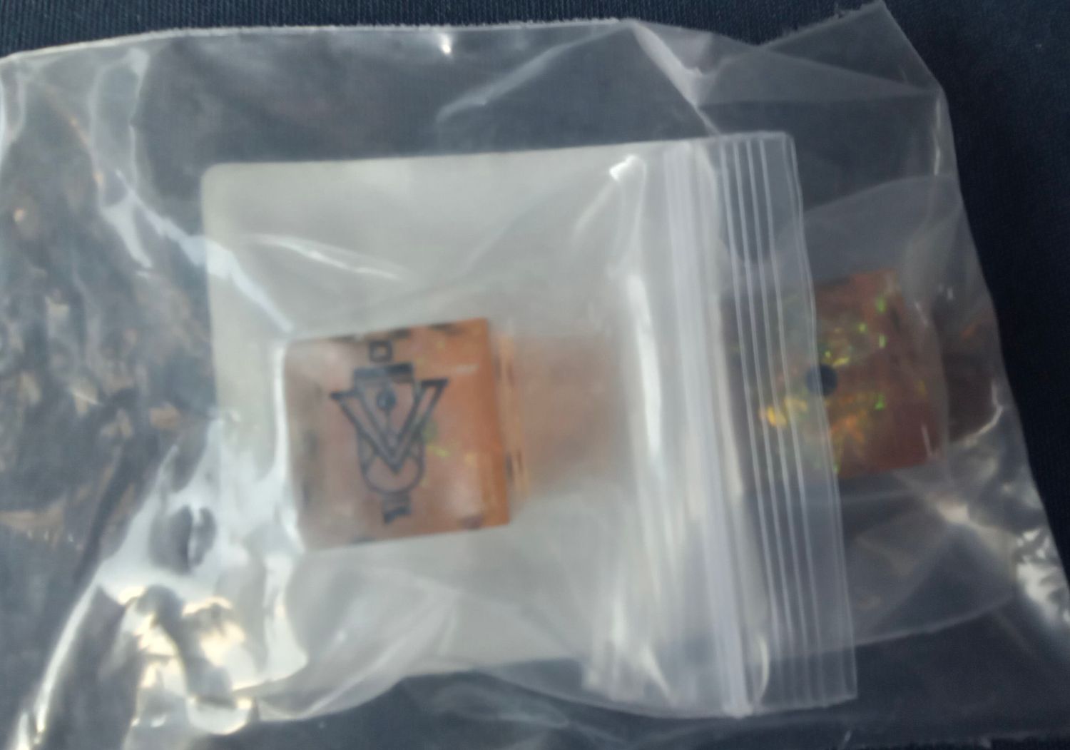 Laser Etched 12th Vegan Rangers Dice Pair