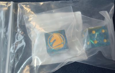 Laser Etched Lindon's Regiment Dice Pair