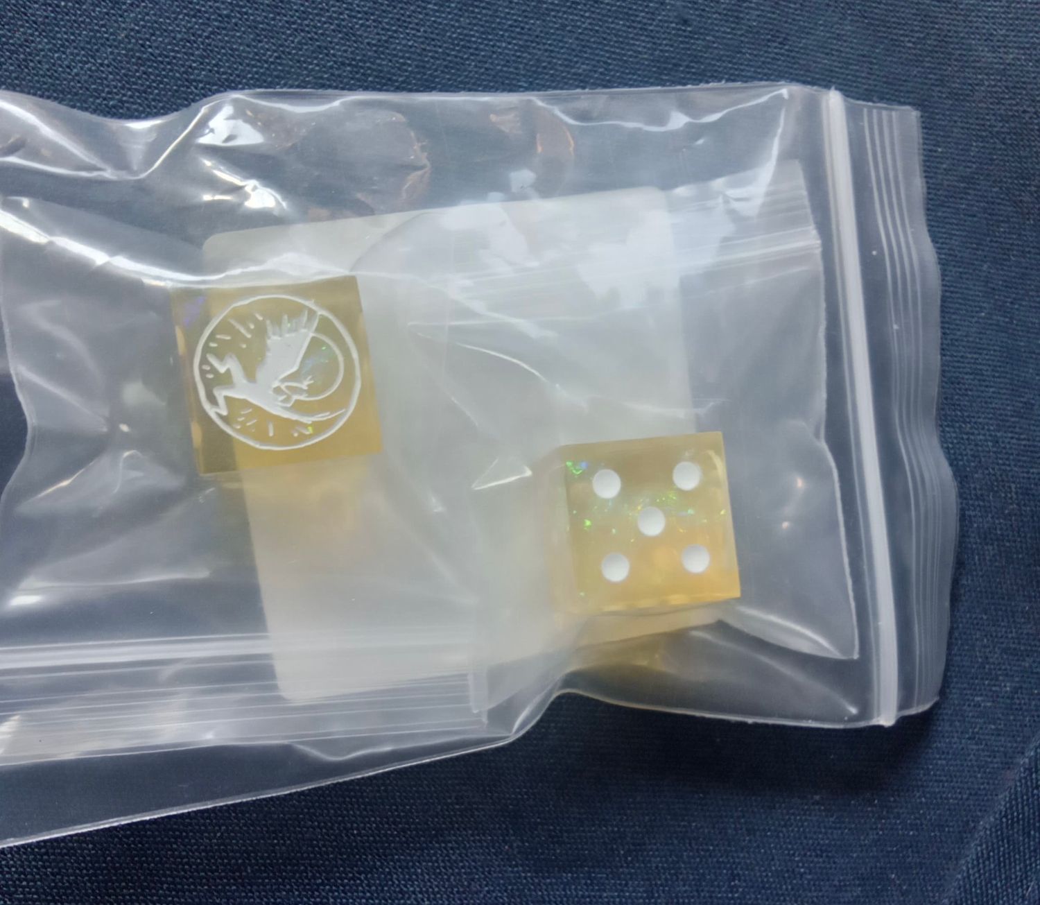 Laser Etched Avanti's Angels  Dice Pair