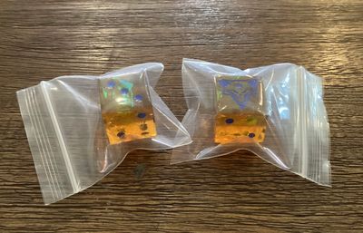 Laser Etched Clan Coyote Dice Pair