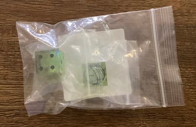 Laser Etched Oberon Confederation  Dice Pair