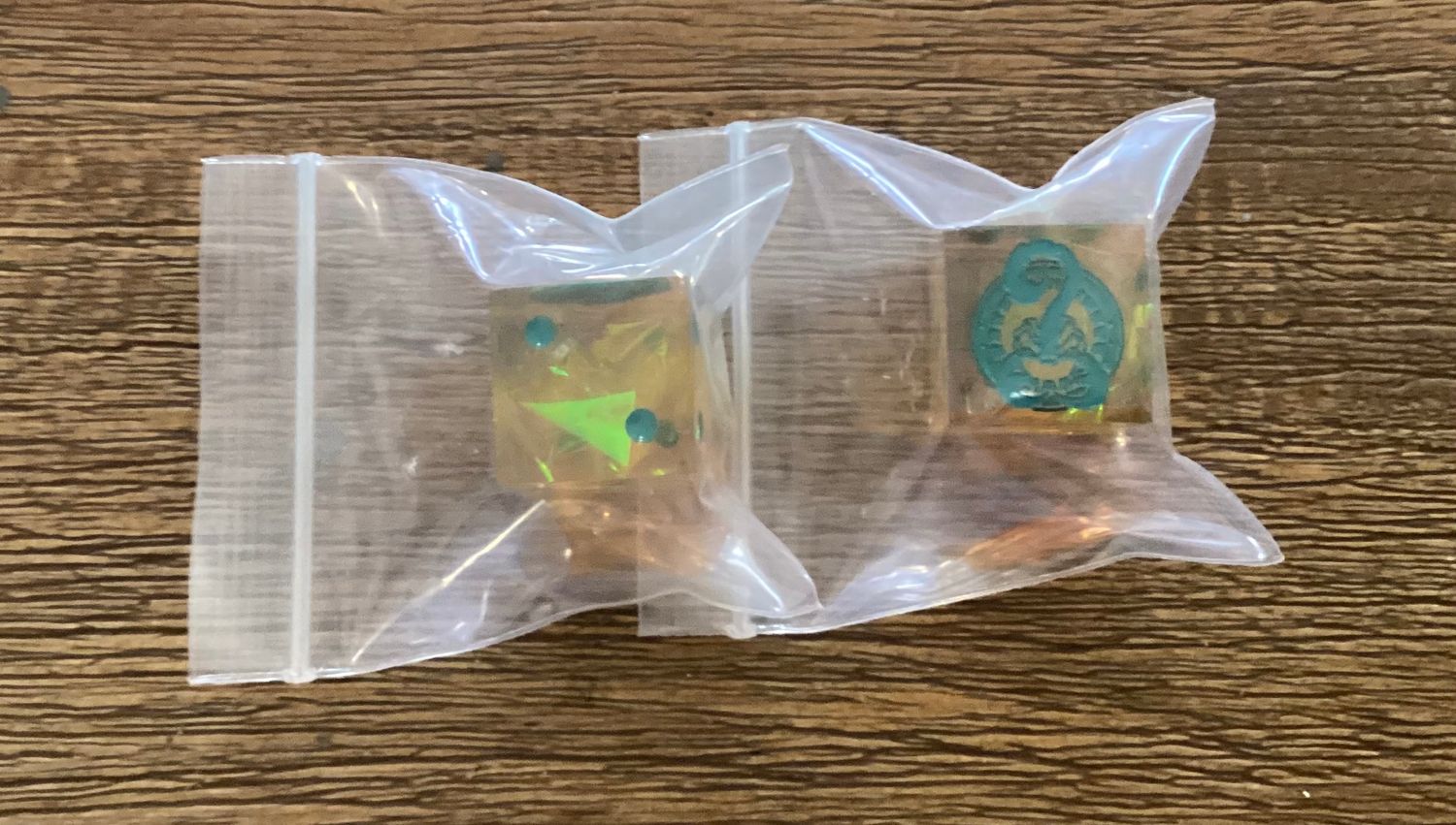 Laser Etched Scorpion Empire Dice Pair