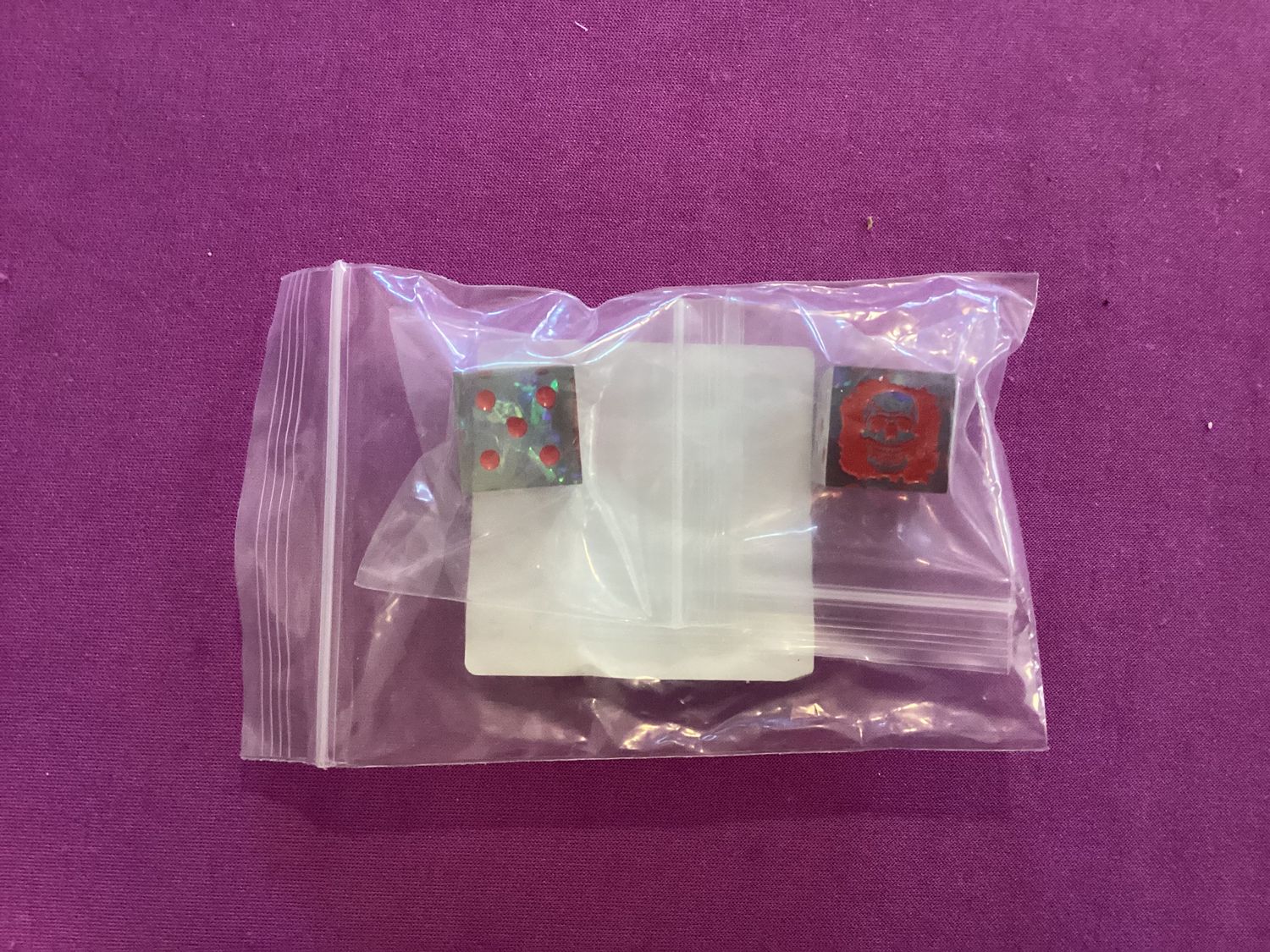 Laser Etched Gray Death Legion Dice Pair