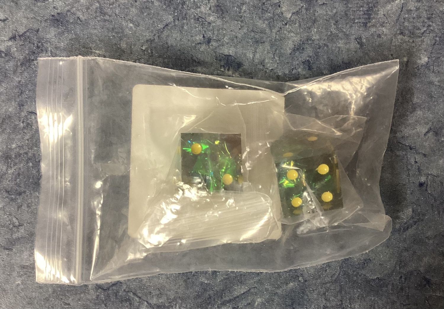 Battletech Logo Grey Laser Etched Dice Pair 18mm