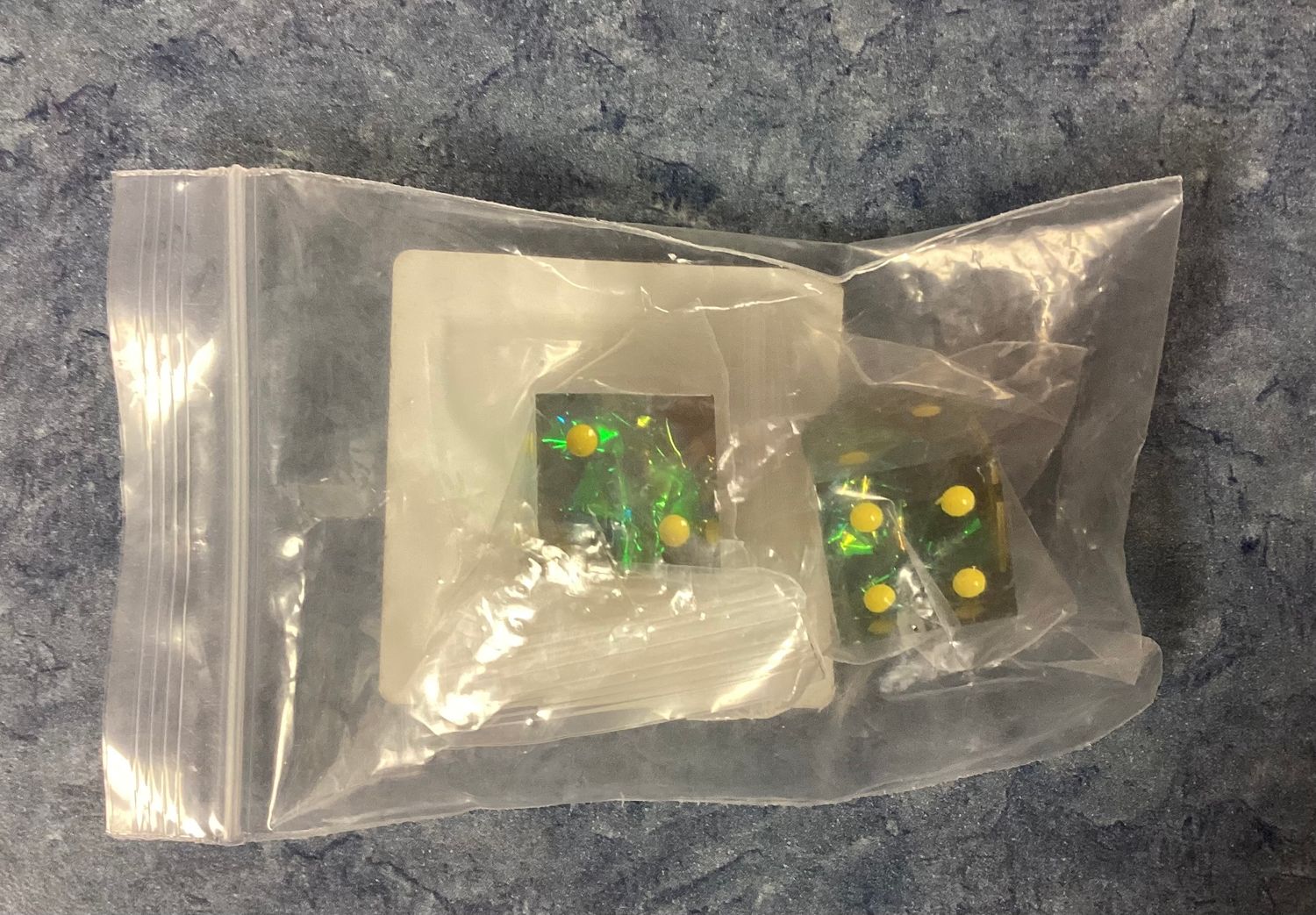 Battletech Logo Grey Laser Etched Dice Pair 18mm