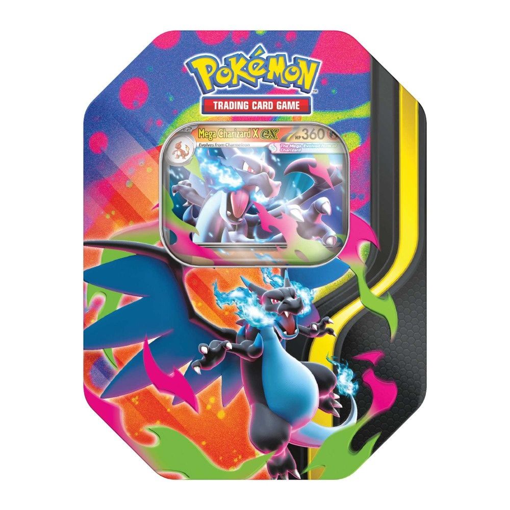 Pokémon TCG Mega Charizard X Ex Tin