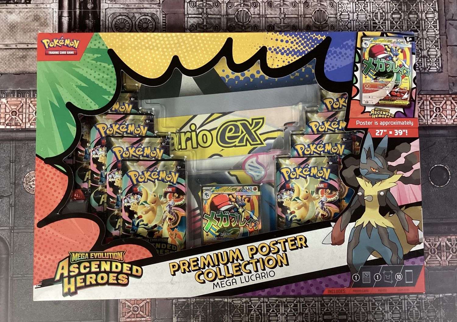 Pokémon TCG Ascended Heroes Premium Poster Collection Mega Lucario