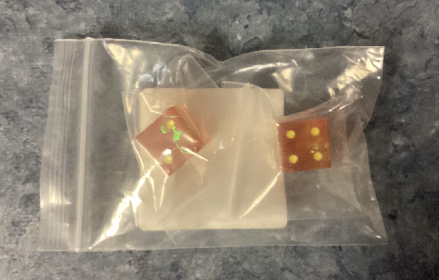 Laser Etched Illician Dice Pair