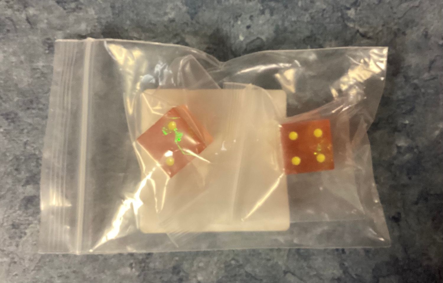 Laser Etched Illician Dice Pair