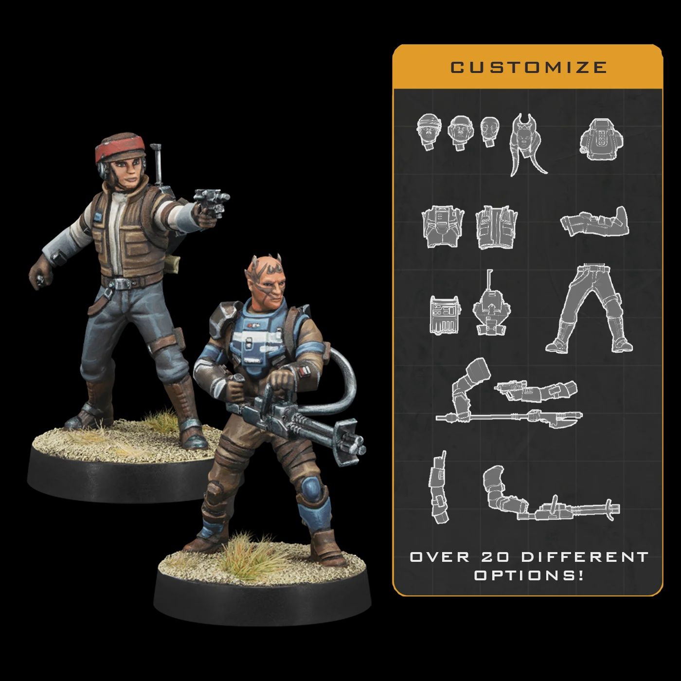 Star Wars Legion Customizable Rebel Officer &amp; Agent