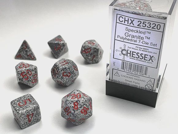 Chessex Speckled Granite Polyhedral 7-Die Set