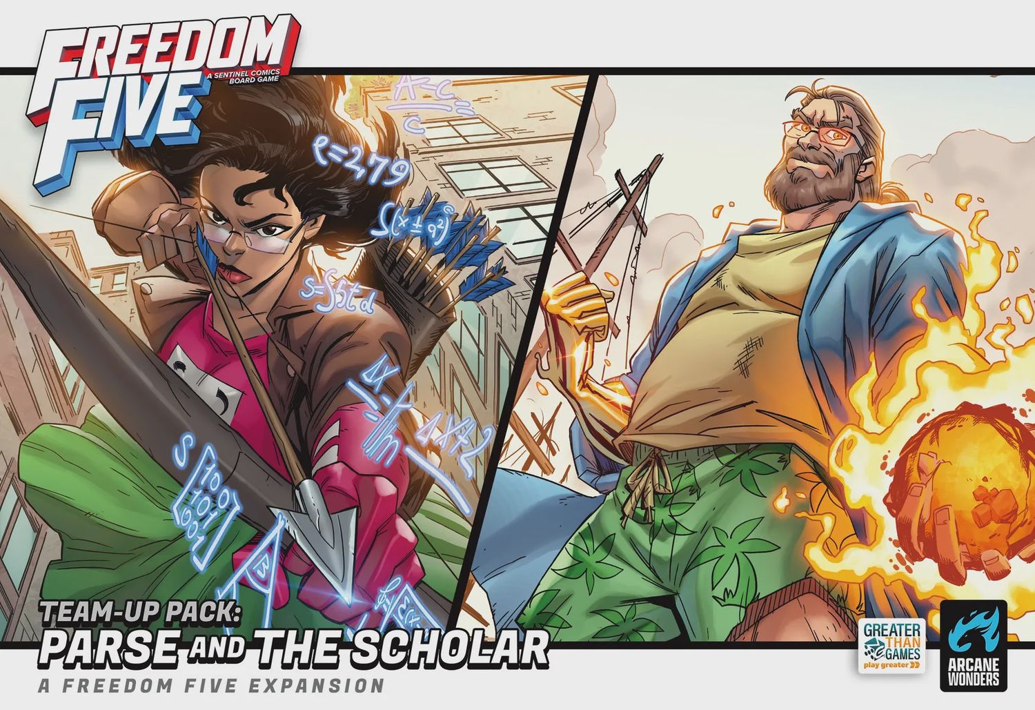 Freedom Five Team Up Pack: Parse and The Scholar Expansion