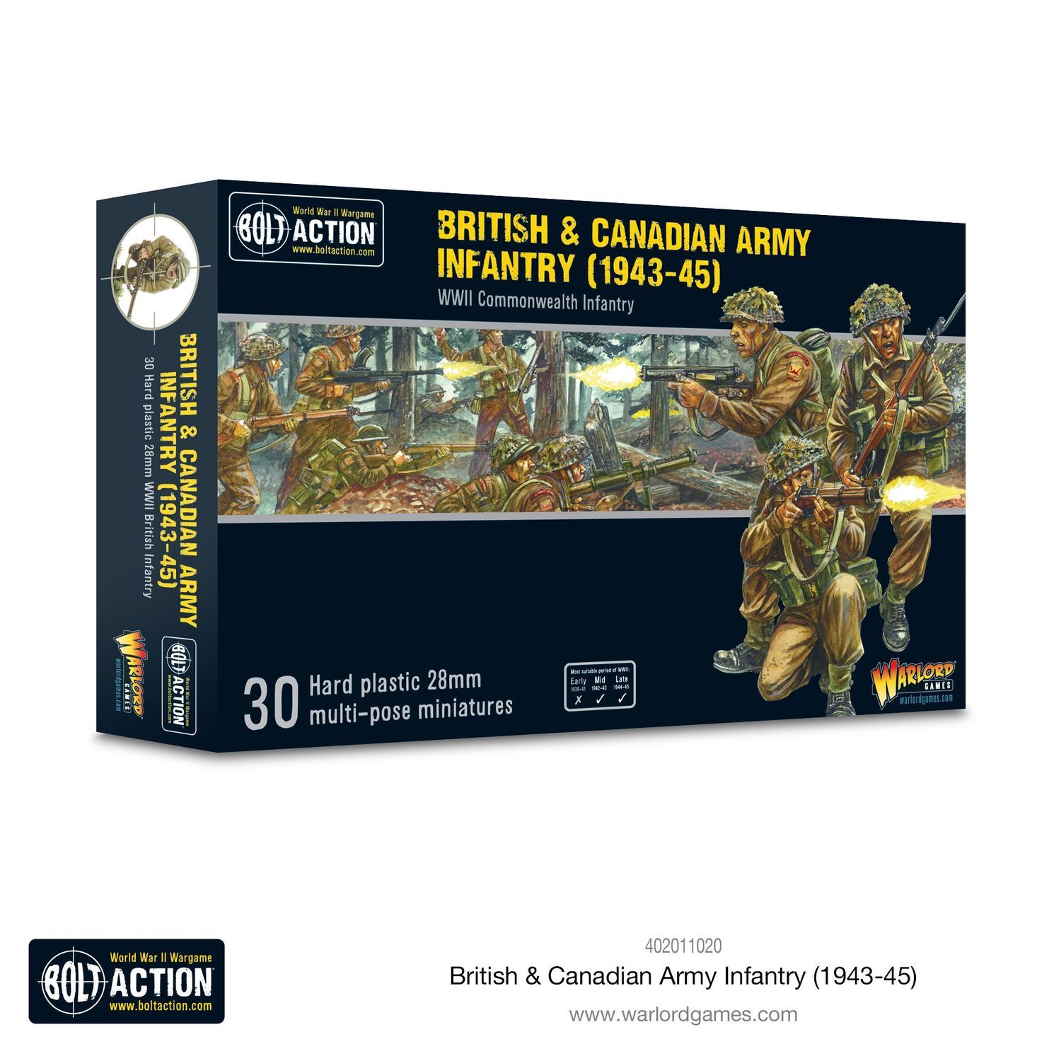 Bolt Action British &amp; Canadian Army Infantry (1943-45) Starter Army