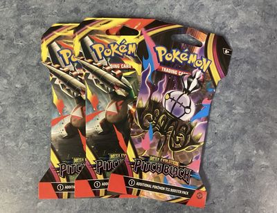 Pokemon TCG Mega Evolution Pitch Black Sleeved booster packs