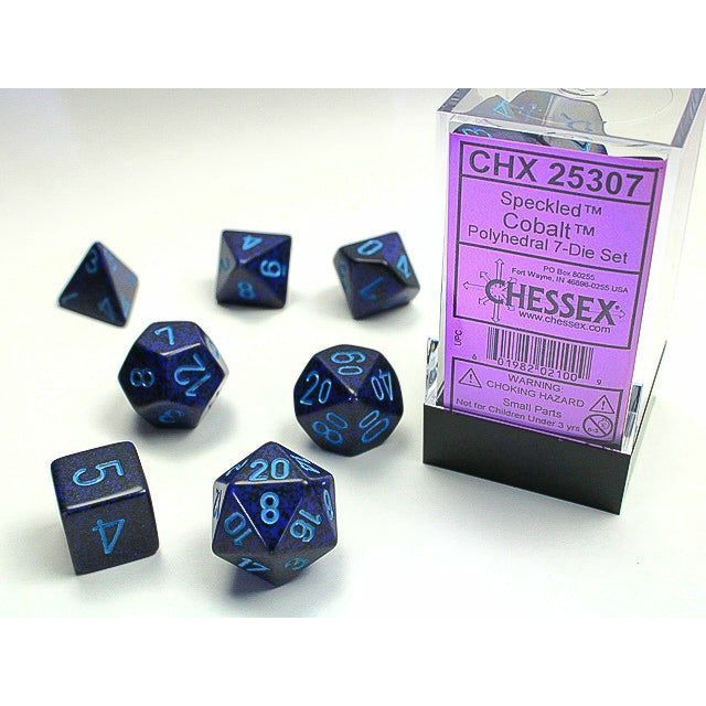 Chessex Speckled Cobalt Polyhedral 7-Die Set