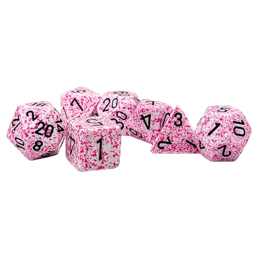 Chessex Speckled Pink Polyhedral 7-Die Set