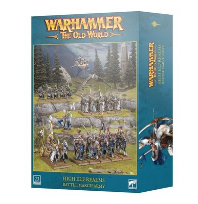 The Old World High Elf Realms Battle March Army