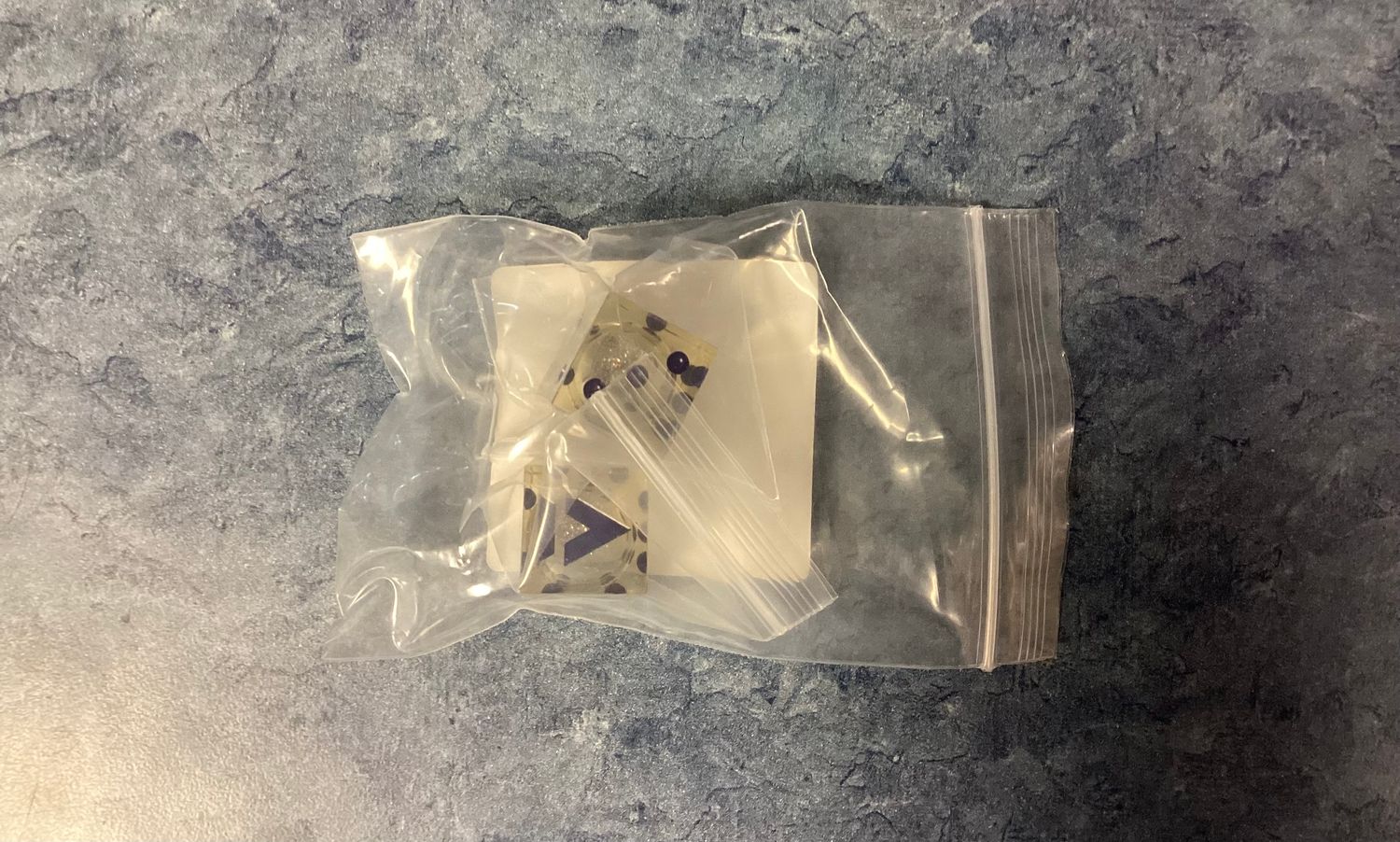Liquid Battletech Chevron House Steiner Dice Pair 18mm