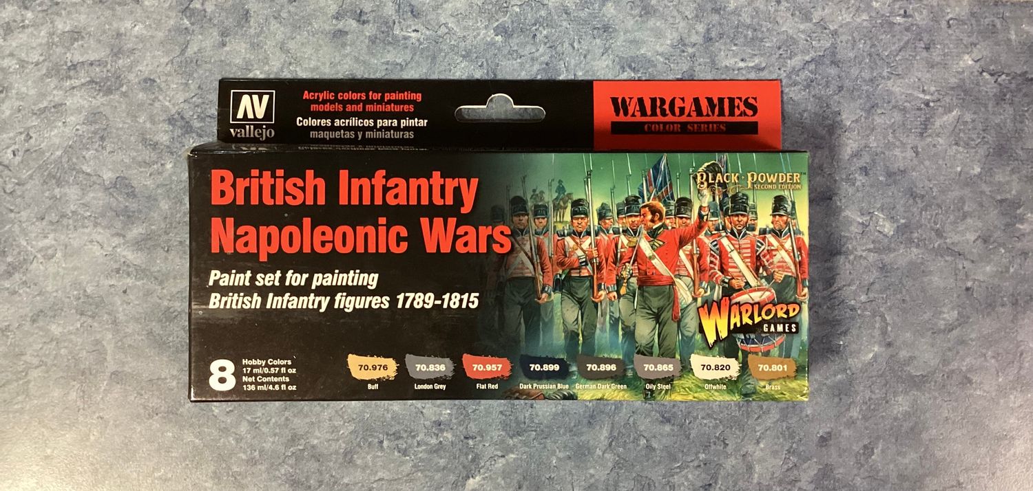 Vallejo British Infantry Napoleonic Wars Paint Set
