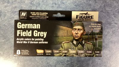 Vallejo German Field Grey Paint Set
