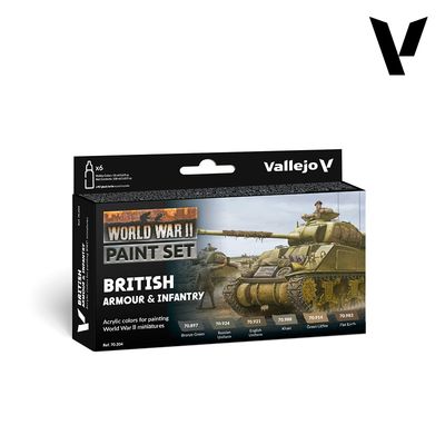 WWII British Armour &amp; Infantry Paint Set