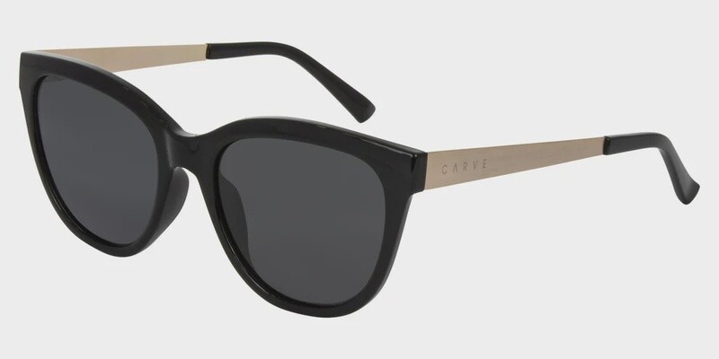CARVE| ALLURE GLOSS BLACK GOLD- GREY POLARIZED LENS