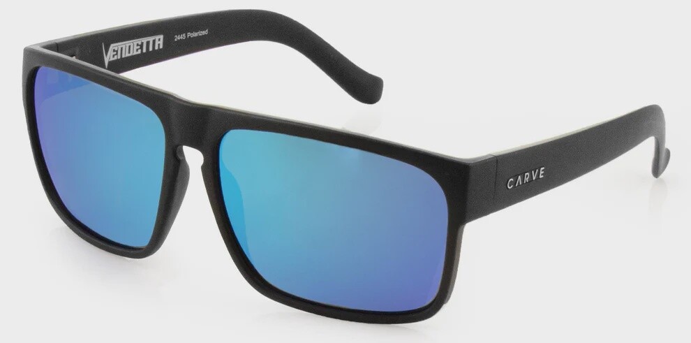 CARVE| VENDETTA MATT BLACK POLARIZED - BLUE IRIDIUM