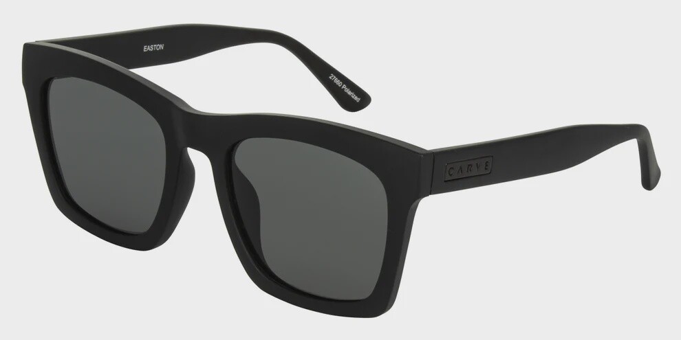 CARVE| EASTON MATT BLACK - GREY POLARIZED LENS