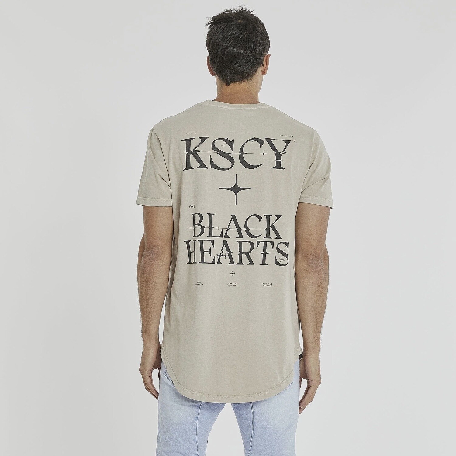 Black Hearts Dual Curved Tee