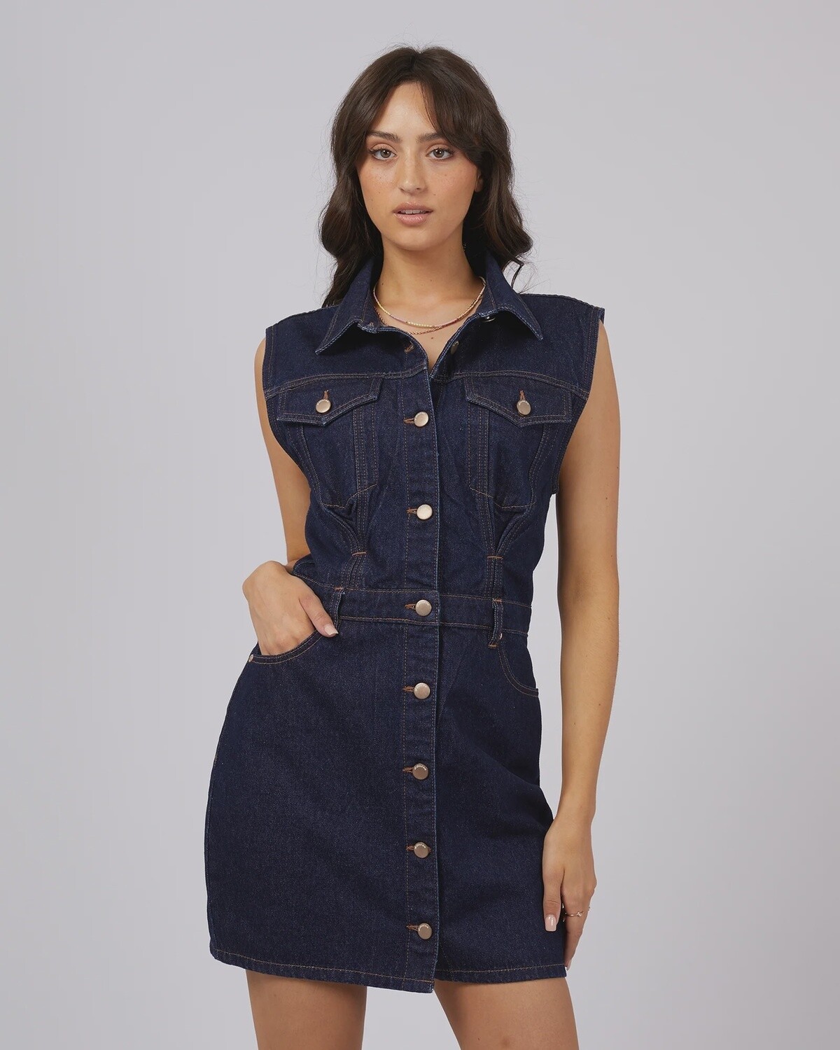 ALL ABOUT EVE | Kennedy Denim Mini Dress