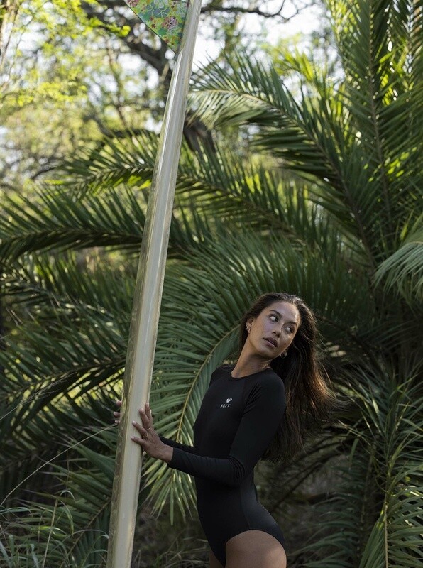 ESSENTIALS  LONG SLEEVE ONE-PIECE BACK ZIP