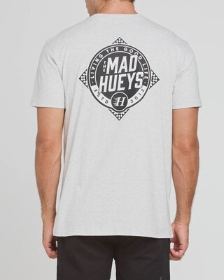 CHECKERED HUEYS | SS TEE - SNOW MARLE