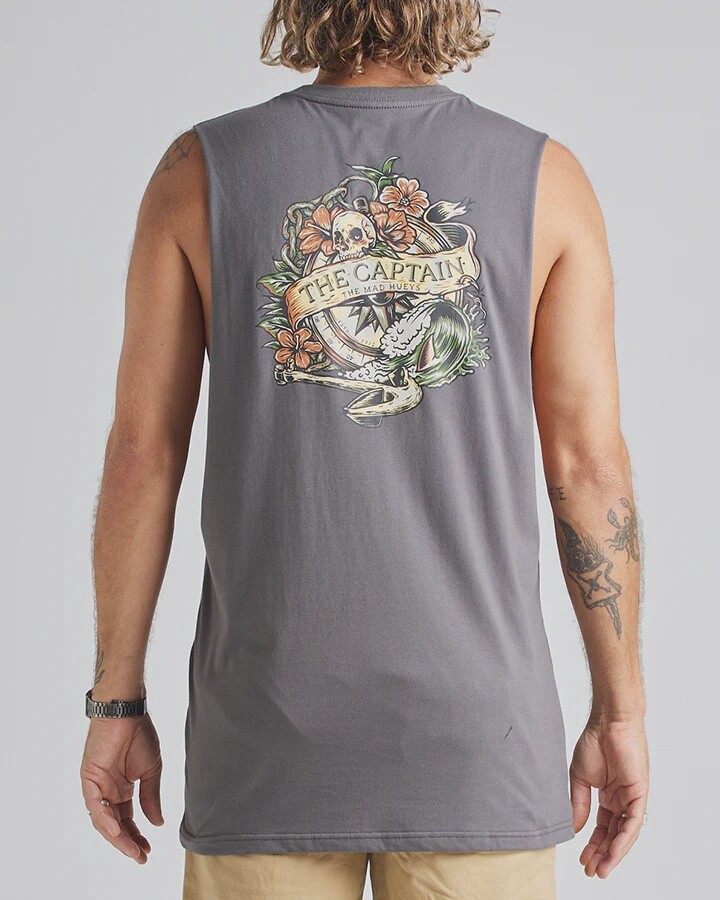 COMPASS CAPTAIN | MUSCLE - CHARCOAL