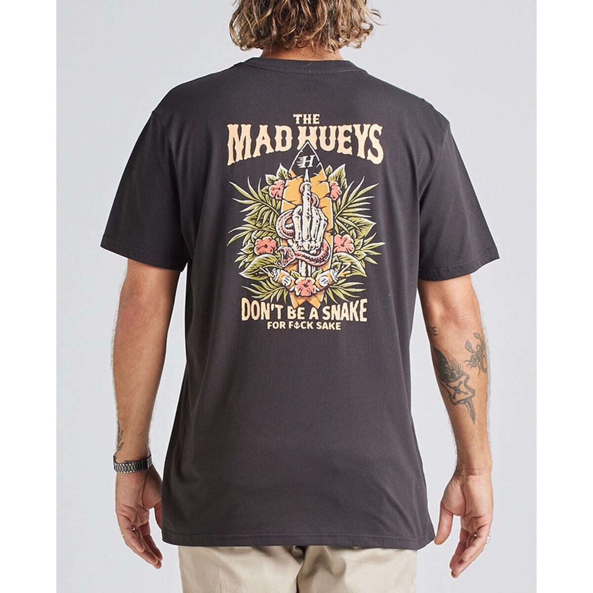 DONT BE A SNAKE | SS TEE - VINTAGE BLACK