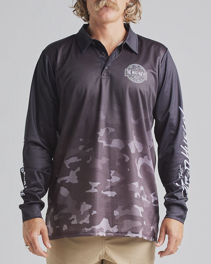 HUEYS LIFE | FISHING JERSEY - BLACK