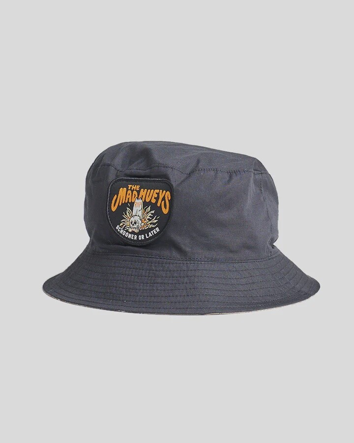 SCHOONER OR LATER | BUCKET HAT - KHAKI, Colour: KHAKI, Size: OSFM