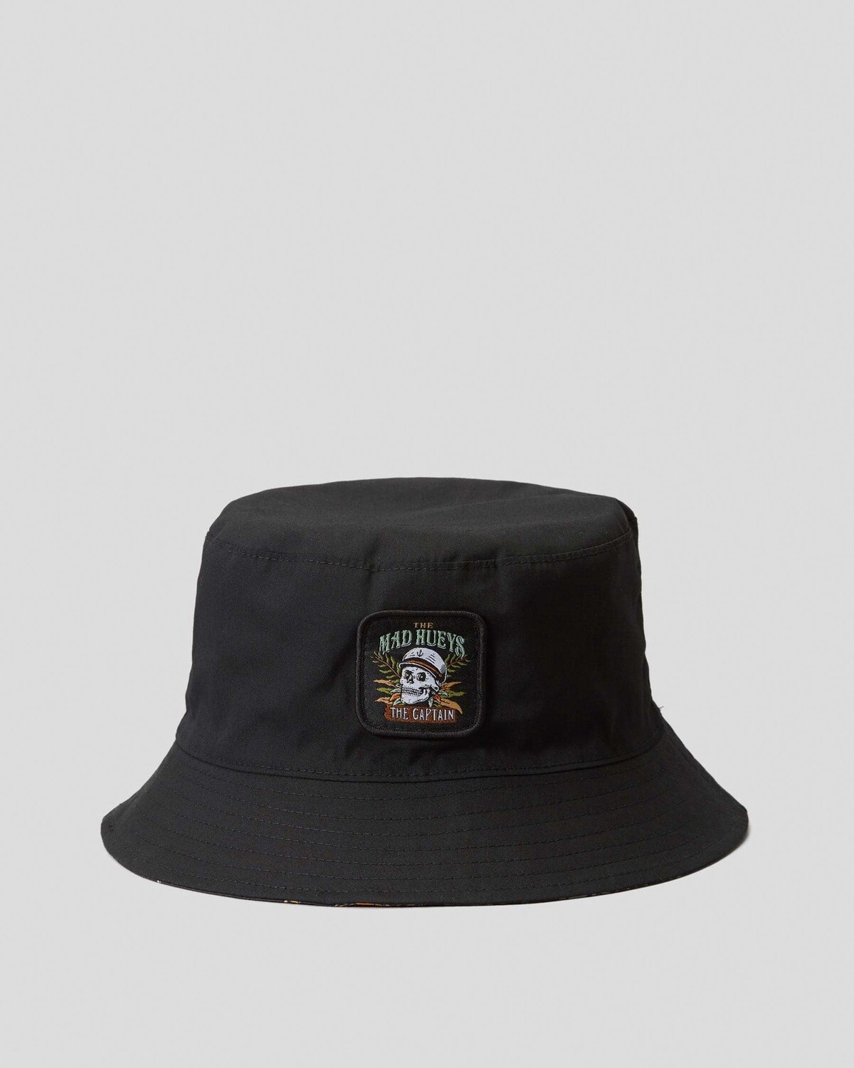 SHIPWRECKED CAPTAIN | YOUTH BUCKET HAT - BLACK, Colour: BLACK, Size: OSFM