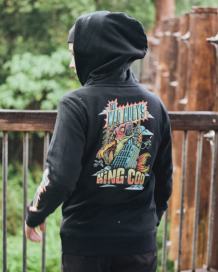KING COD | YOUTH PULLOVER - BLACK
