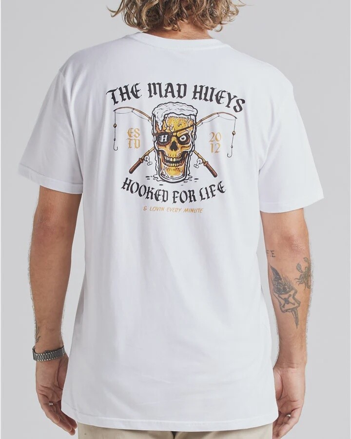 STILL HOOKED FOR LIFE | SS TEE - WHITE