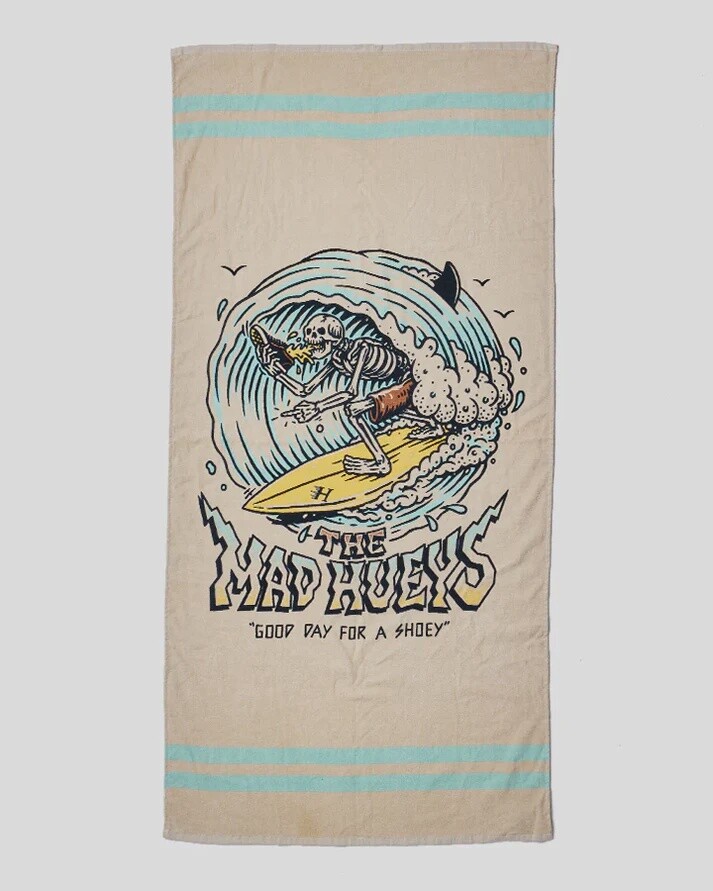 SURFING SHOEY | SURF TOWEL - CEMENT, Colour: CEMENT, Size: ONE SIZE